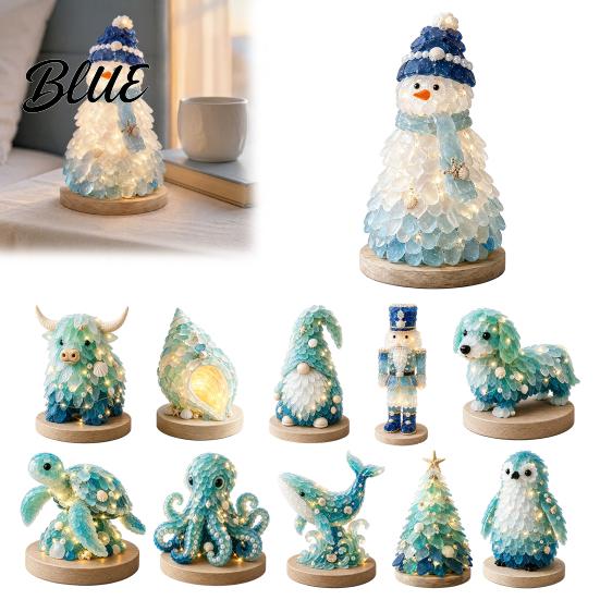 Kreative Hobby-Sets 3D-Tier Weihnachtsbaum Meerglas für Erwachsene DIY-Set Bastelset