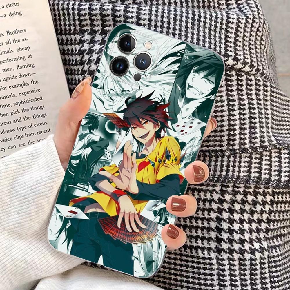Anime No Game NO life Phone Case for iPhone 15 8 7 6 6S Plus X SE 2020 XR XS 14 11 12 13 Mini Pro Max Mobile Case