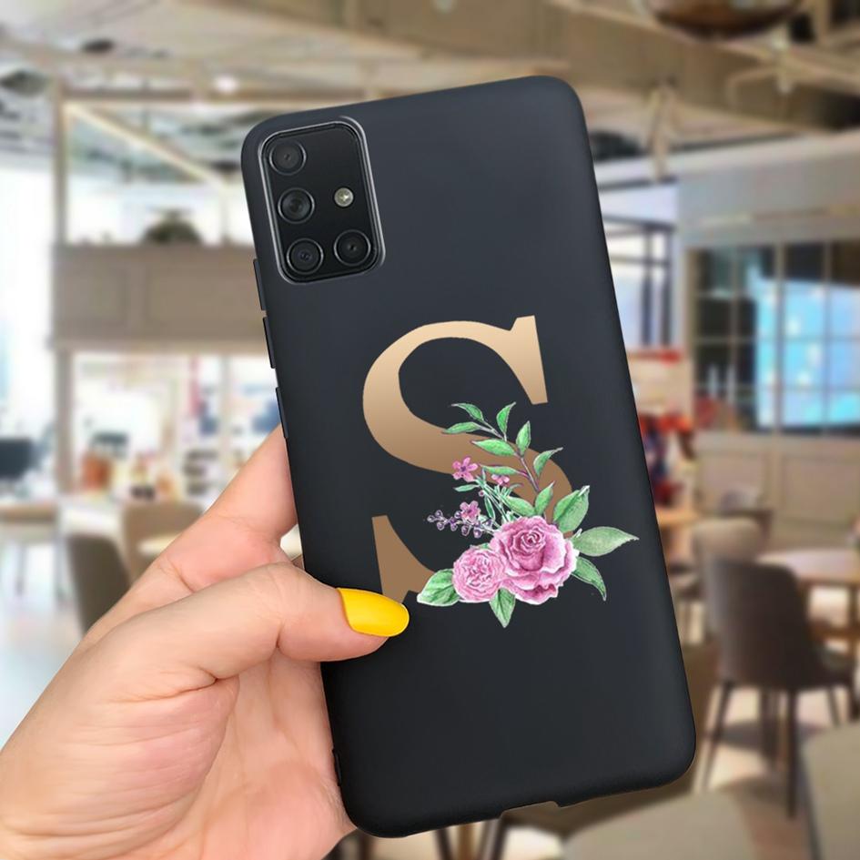 A51 Cute Letters Phone Case For Samsung Galaxy A51 Cover SM-A515F Slim Frosted Shield Matte Fundas For Samsung A51 A 51 5G Cases