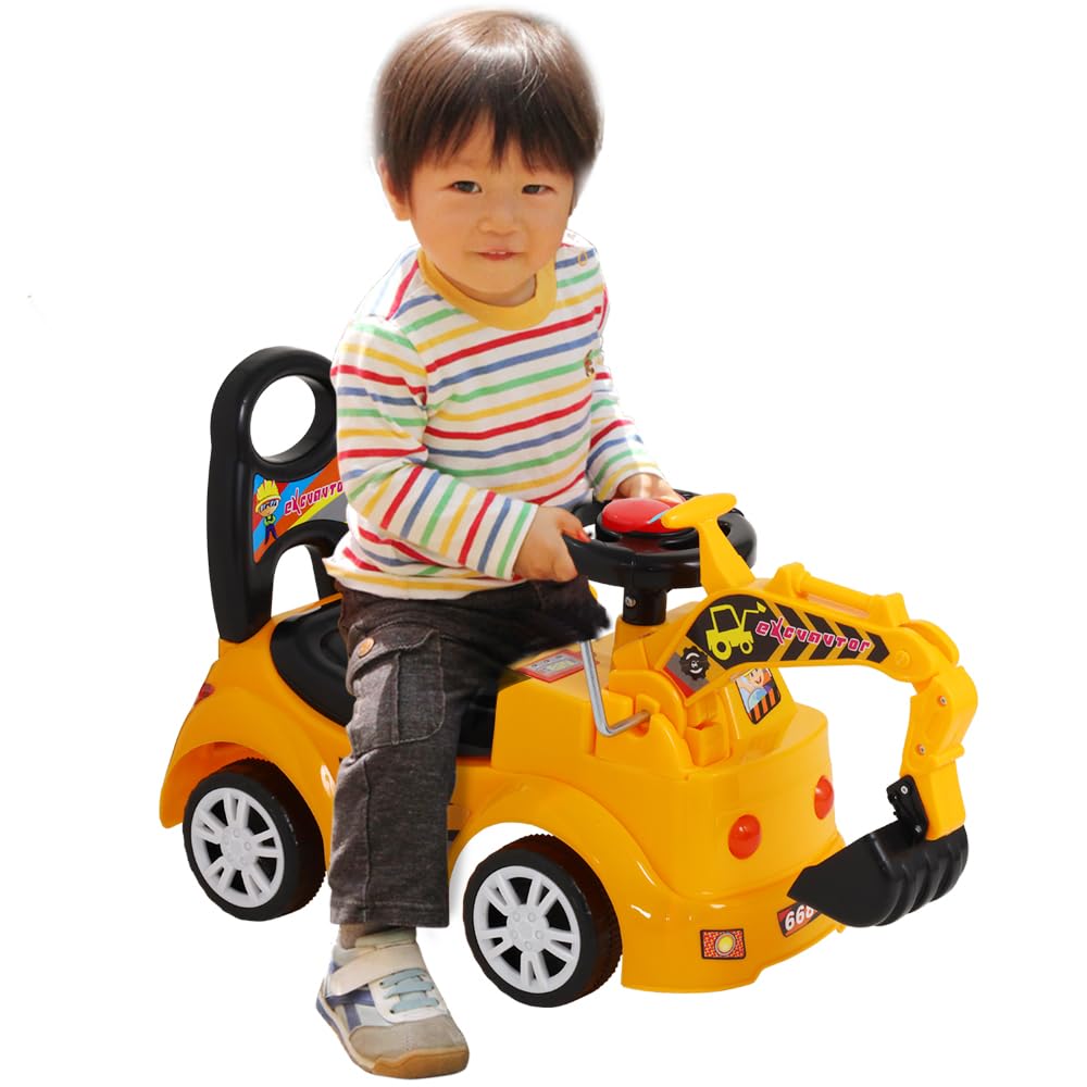 seathestars toys Indoor and outdoor Vehicle toys Kick Excavator car Crane Sandbox play Kick Vehicle Ride-on Children's ride-on Foot-operated