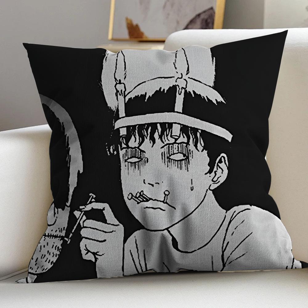 Japan Manga Junji Ito Tomie Personalized Picture Text Home Decorative Pillows Household Gifts 45x45cm