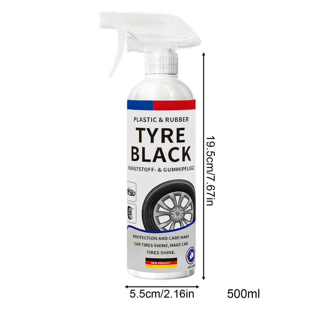 Tire Shine Spray Vehicle Tyre Cleaning Product Automotive Tyre Restorer Spray for Trucks Sedans RVs SUVs Auto Enthusiasts Fleet