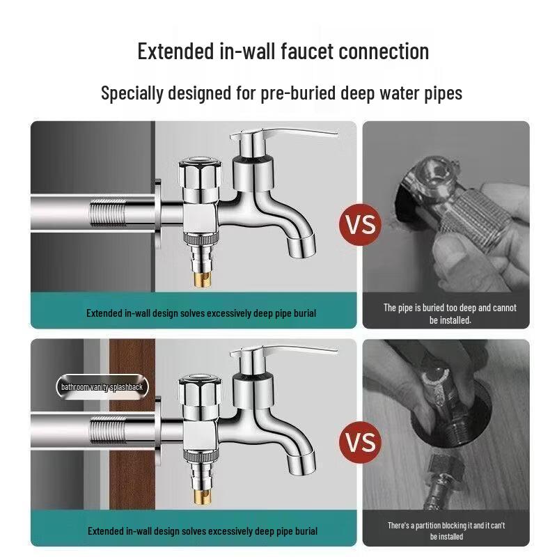 Yuzhuxun HC Kran do pralki z podwójnym wylotem