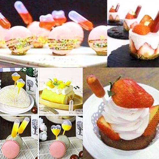 50Pcs Jam Dropper Translucent Easy to Squeeze Plastic Liquid Inject Squeezer for Chocolate