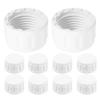 20 Pcs PVC Internal Thread Pipe Cap Plug 1 2 Inch High Strength Lightweight Irrigation System Sprinkler Swimming Pool Cold Water