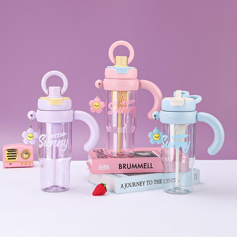 2-Way Drinking Ring Handle Ice Tumbler Leakproof Insulated Cup For Home Outdoor Travel