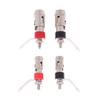 2Pcs  Nickel Plated 2Mm/4Mm L Banana Audio Plug Jack Socket Connector Amplifier Terminal Spring Loaded Binding Post