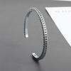 Silver Color Minimalist Dots Pattern Bracelet For Women Men  Fine Jewelry Couple Present