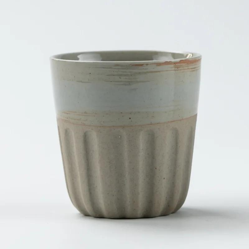 Restaurant Kiln Coffee Cup Japonské kameninové hrnky Šálky na kávu Velký šálek vody Japonský jednoduchý přechodový hrnek Nádobí kuchyně
