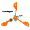 Garden Vegetable Patch Ultrasonic Solar Bird Repeller 360 Degree Rotating Reflector Bird Repeller Windmill Device