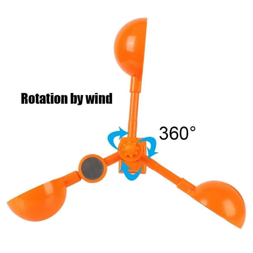 Garden Vegetable Patch Ultrasonic Solar Bird Repeller 360 Degree Rotating Reflector Bird Repeller Windmill Device