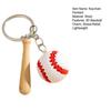 Keychain Pendant Sports Style PVC Baseball Pendant Keyring Baseball Theme Key Chain Portable Car Bag Accessory