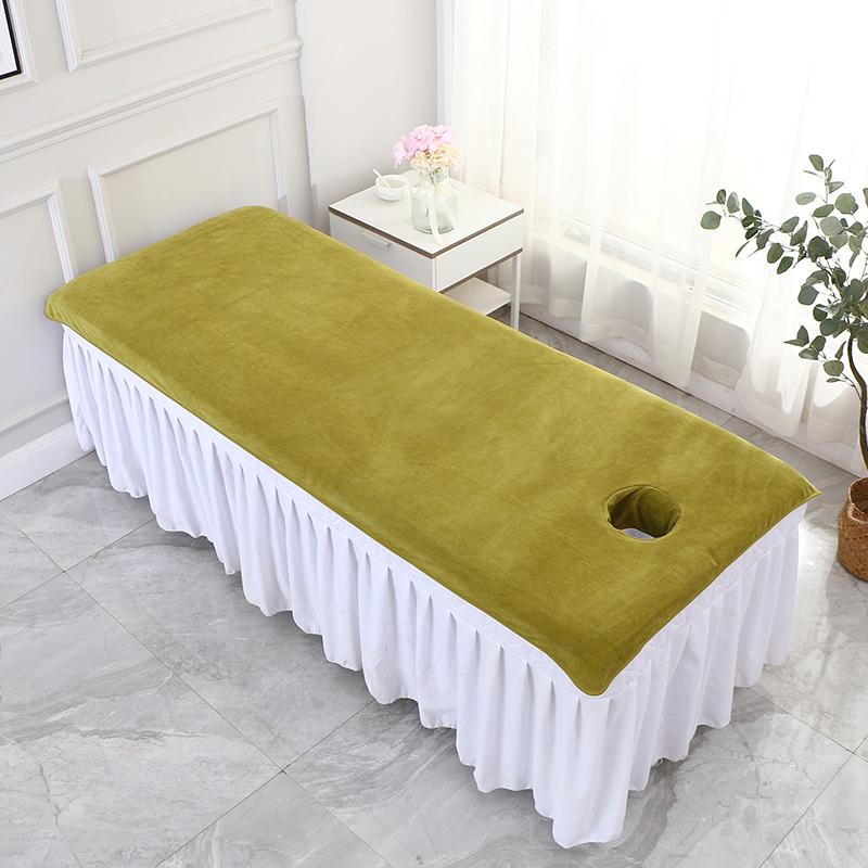 80x190cm Massage Sheet with Holes Absorbent Spa Sheet Large Microfiber Bath Towel for Beauty Salon Beauty Salon Supplies