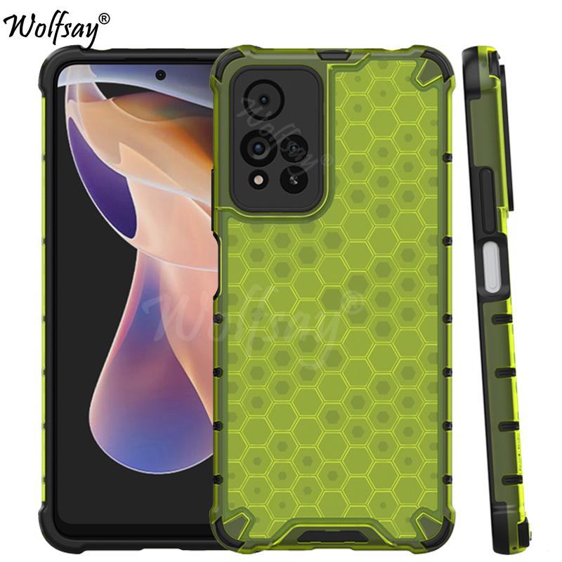 Shockproof Transparent Case For Redmi Note 11 Pro Plus 5G Honeycomb Armor Case Redmi Note 11 Pro Plus 5G Case For Redmi Note 11S