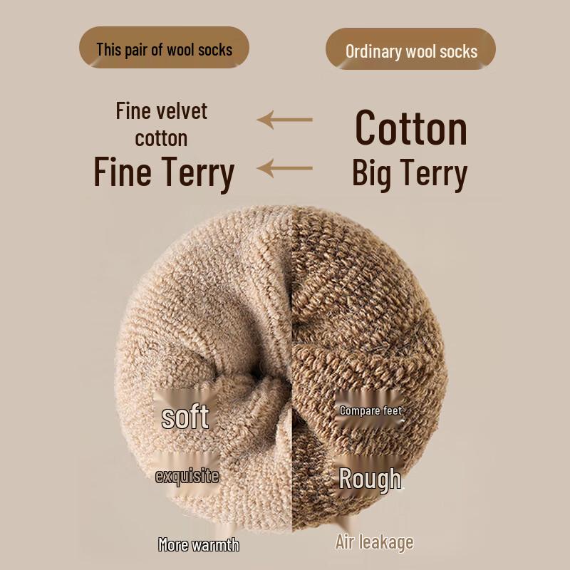 Thermal Wool Blend Mid-Calf Socks