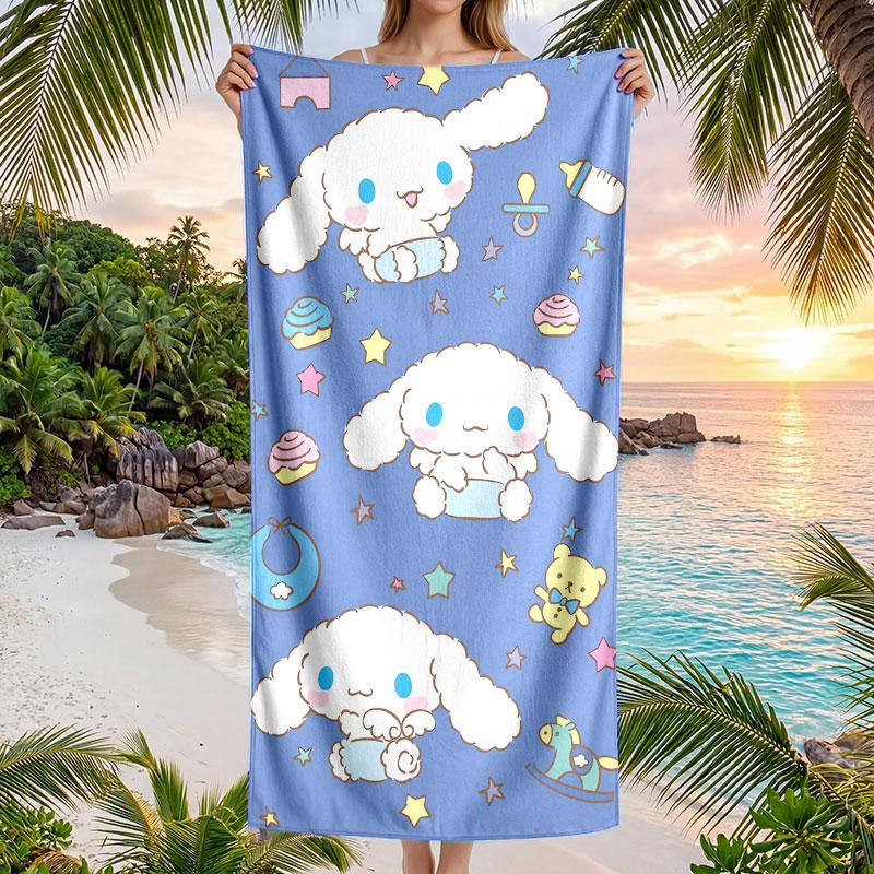 Large Beach Towel Quick Dry Absorbent Towel For Beach IndoorCinnamoroll
