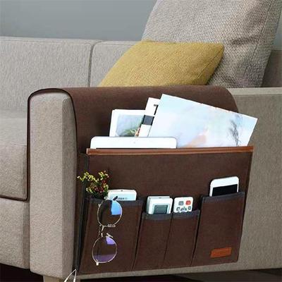 Household Armchair Felt Couch Recliner Organizer Creative Bedside Hanging Storage Bag For Magazine Tablet Cell Phone Remote Control