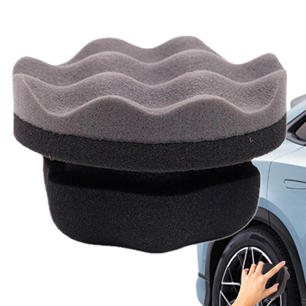 Tire Applicator Pads Vehicle Tire Cleaner Sponge Multipurpose Hand Polishing Pads Automobile Tyre Cleaning Tool For Removing