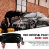 Portable Multi-Functional Car Wash Bucket with Wheeled Base and Transparent Water Tray