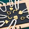 18K Gold Plated Cuban Link Chain Necklace for Women - Stainless Steel, French Retro Design