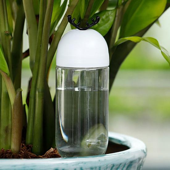 Automatic Watering Bulb Self-watering Terracotta Spike with Clear Bottle Drip Irrigation Tool Flower Watering Device for Houseplants Outdoor Plants