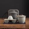 Ru Kiln Travel Tea Set Kuaike Cup Car Outdoor Portable Kung Fu Tea Set Tea Pot Gift Box Business