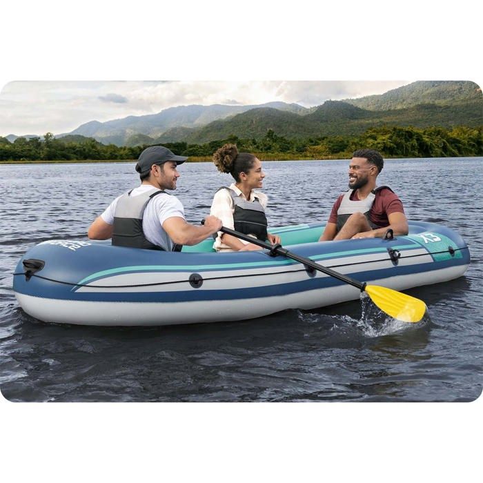 Bateau Gonflable - Bestway - Trek X3 - 3 Personnes - 294 X 137 Cm - PVC Durable