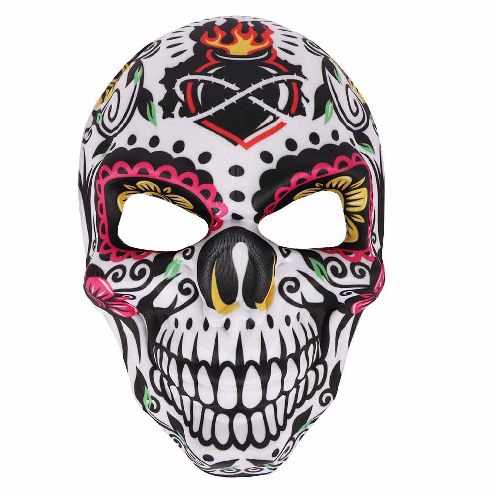 Halloween Mask Ghost Festival Skeleton Sublimation Horror Day of The Dead Skull Face Mask Cosplay Carnival Decorative Props