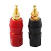 Audio Equipment Setup Audio Speaker Binding Post Gold Plated Terminal 4mm Diameter Of The Tail Hole Maximum Signal Transmission