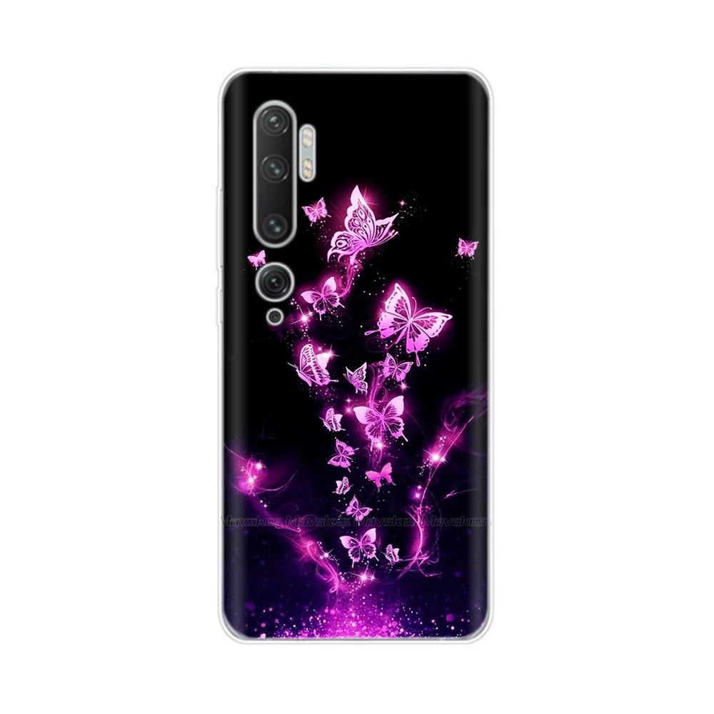 For Xiaomi Mi Note 10 Case Cute Painted Soft Silicone Back Cover For Xiaomi Mi Note10 Pro Lite 10lite Clear Phone Cases Fundas