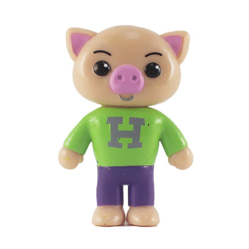 6 stk/sett Søt Plim Klovn Anime Figur Leketøy PVC Opplysning Utdanning Modell Dukker for Barn Gave Skrivebordsdekorasjoner