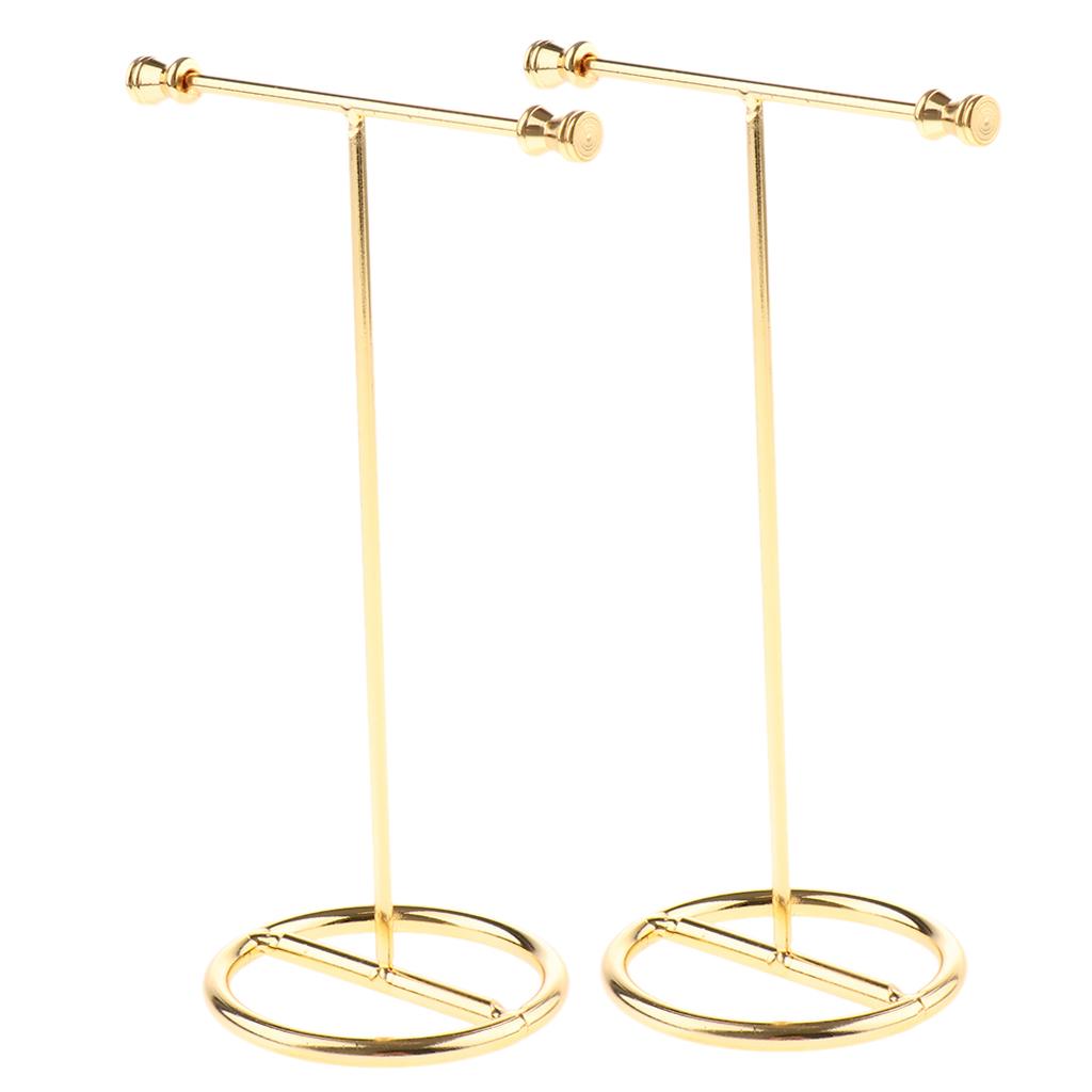 2x Metal Jewelry Organizer Shelf Earring Display Rack