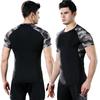Men's Sports Quick-drying T-shirt Stretch PRO Tights Running Training Short-sleeved Fitness Wear