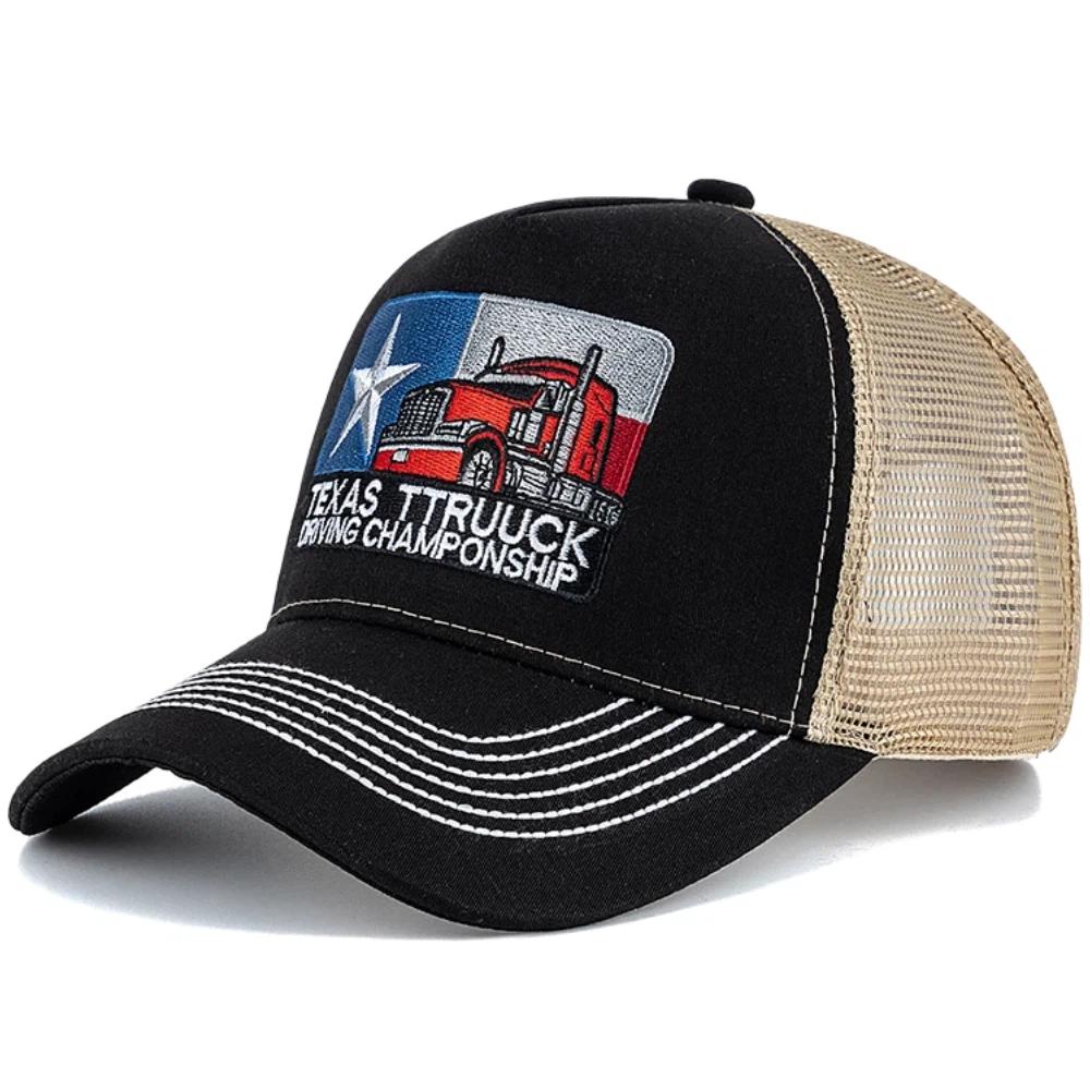 

And Women Texas Embroidered Trucker Hat Chic Mesh Baseball Cap For For Men And Women Air Permeable Street Stylewear Summer Outdoor Use Trucker Cap 56cm-60cm