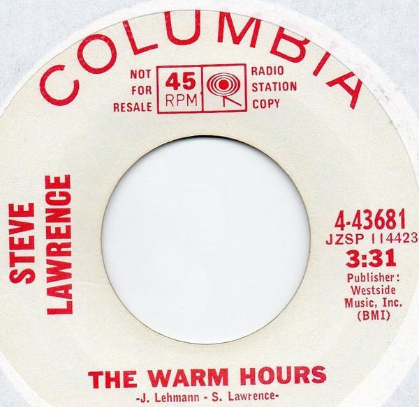

7inch Record STEVE LAWRENCE - Good Times 443681PROMO COLUMBIA 1966 US Pop Used
