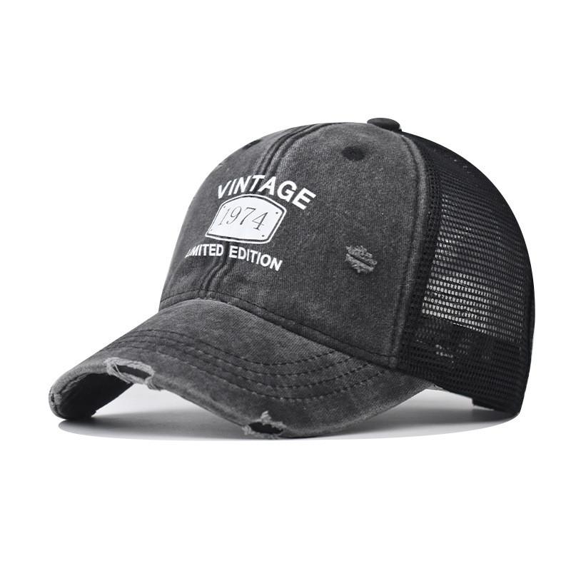 Baseball Cotton Cap Embroidered Geometric Features Summer Outdoor Activities