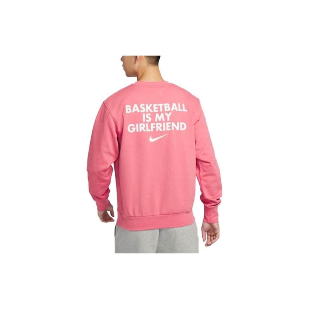 Nike solid color crewneck casual long-sleeve sweatshirt for men college style