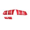 For Mazda CX-5 CX5 2017-2024 Red Aluminum Steering Wheel Button Cover Trim 8PCS