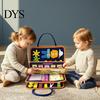 Toddler Travel Activity Bag Montessori Busy Board for Toddlers, Multiple Modules Sensory Learning Felt Early Childhood Educational Tool Book,