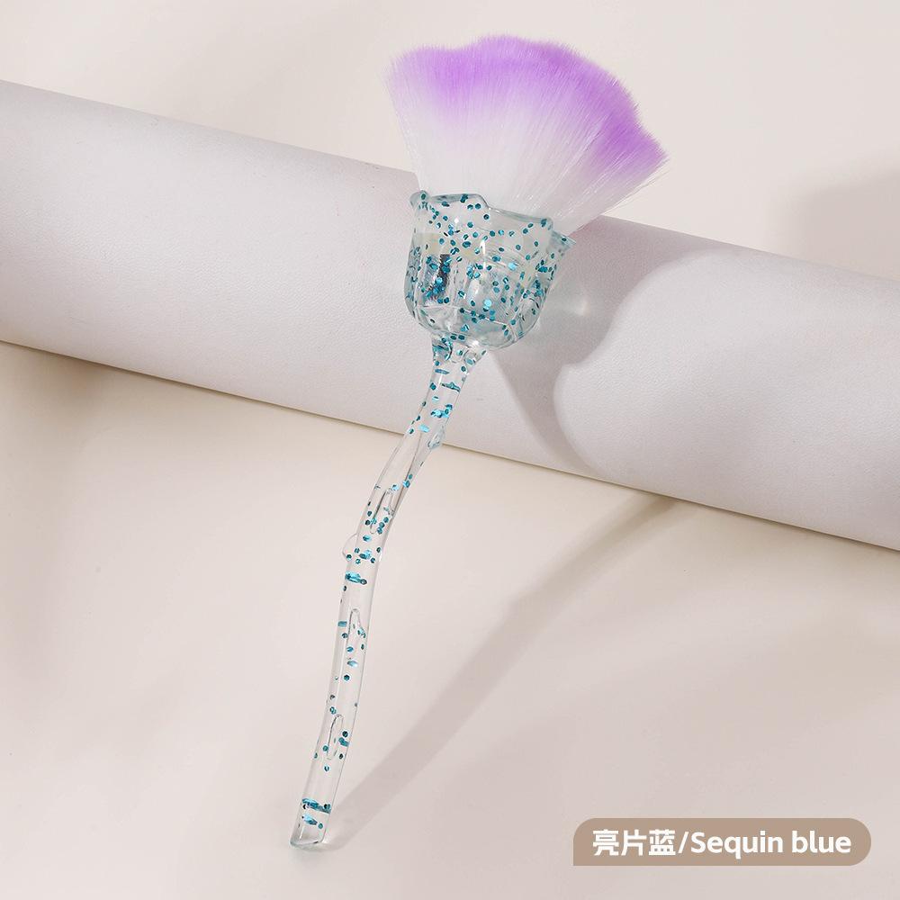 Nail Art Rose Brush Nail Art Dust Brush Soft Bristle Brush Various Colors Optional Nail Art Tool Cleaning Brush