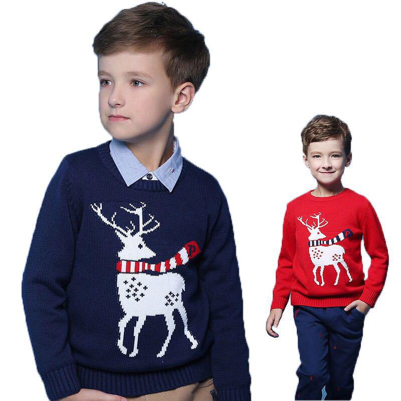 Girls' Fleece-Lined Wool Sweater - Autumn/Winter Knit with Bow, Fashionable Street Style