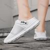Fashion Men's Half Slippers 2025 Summer New Breathable Mesh Hollow Fashion Sandals Lightweight Comfortable Non Slip Outdoor Casual Flats