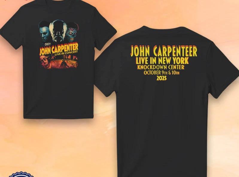 John Capenter New York, NY Oct 9-10 2025 Tour T-ShirtT-Shirt T L