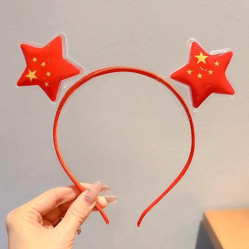 

Patriotic Red Star Headband: Comfortable and Cute for Student Performances