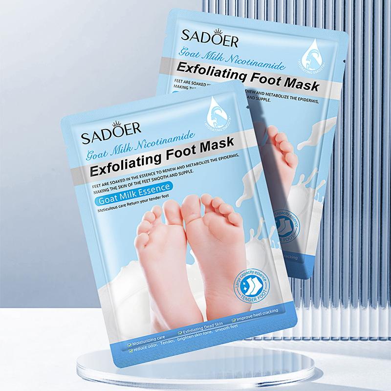 1Pairs Sadoer Plant Foot Mask Moisturizing Whitening Foot Peeling Mask Exfoliating Feet Pedicure Exfoliant Feet Skin Care