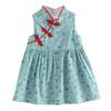 New Brand Summer Girls Dresses Snow Lotus Cheongsam Dress Girl Clothing Princess Dress Children