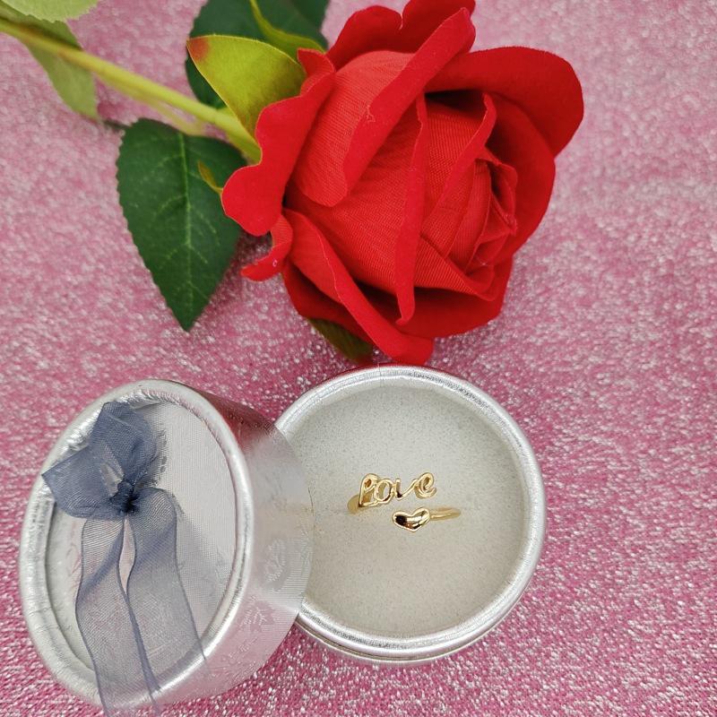 

Open Heart Ring - Classic Fashion Band, Valentine s Day Gift золотой