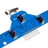Multiple Sensorings Line Follower Module for DIY Robotics Projects with Real Time Pathes Detection