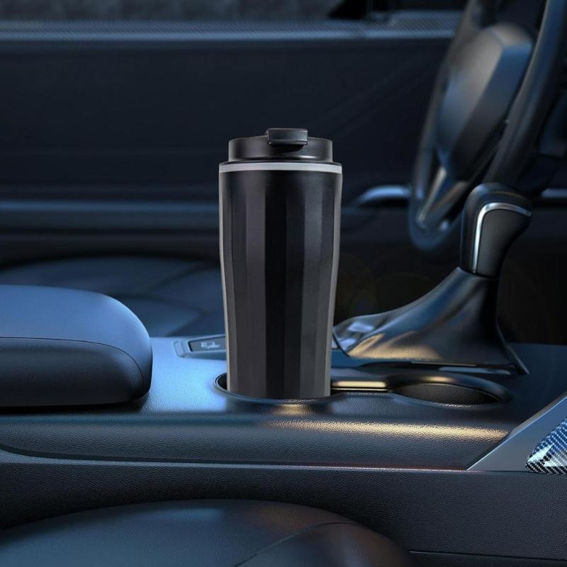 Intelligent Temperature Control Vehicle Heating Cup 500ml Stainless Steel Insulated Mug For Commuting Camping Office Use