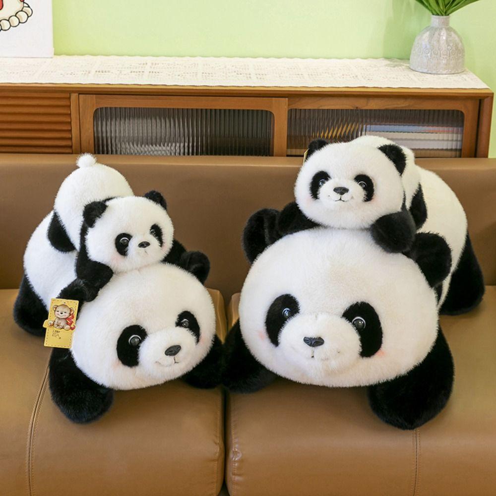Fluffy Panda Stuffed Doll Sitting Posture Soft Panda Plush Doll Panda Plush Toys  Room Decoration